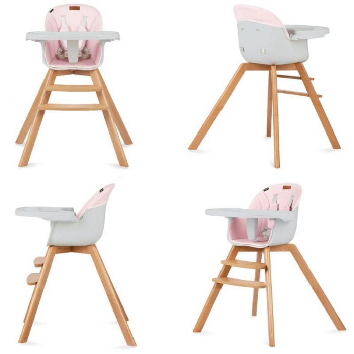 Scaun de masa Kidwell Nobis Roz, Stil Scandinav - imagine 3