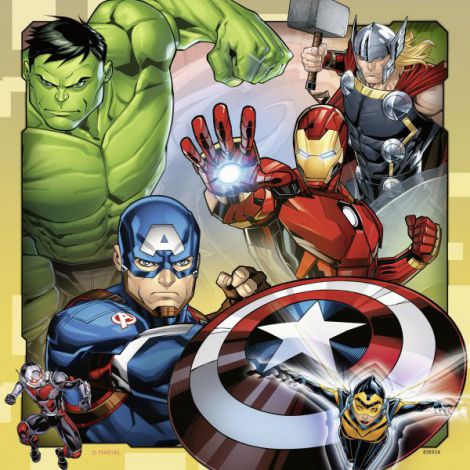 Puzzle Marvel Avengers 3x49 pcs Ravensburger - imagine 4