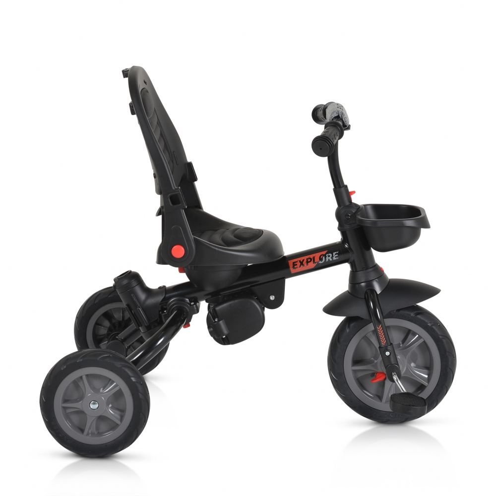 Tricicleta Byox Explore Grey, Pliabila cu Scaun Rotativ - imagine 7