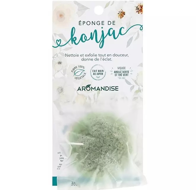 Burete Konjac Aromandise Verde Catifelare - imagine 7