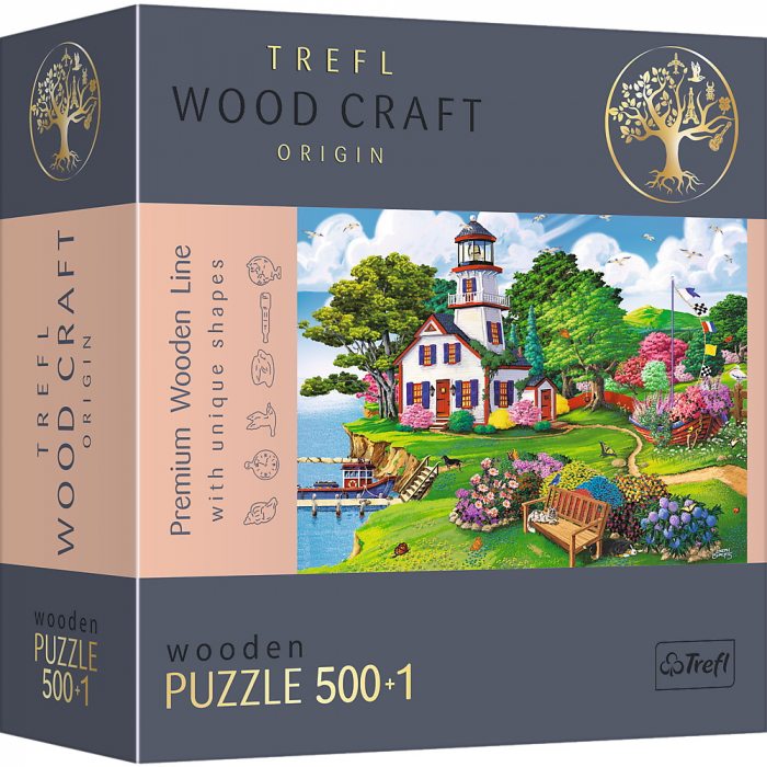Puzzle Trefl Lemn 500+1 Piese Portul