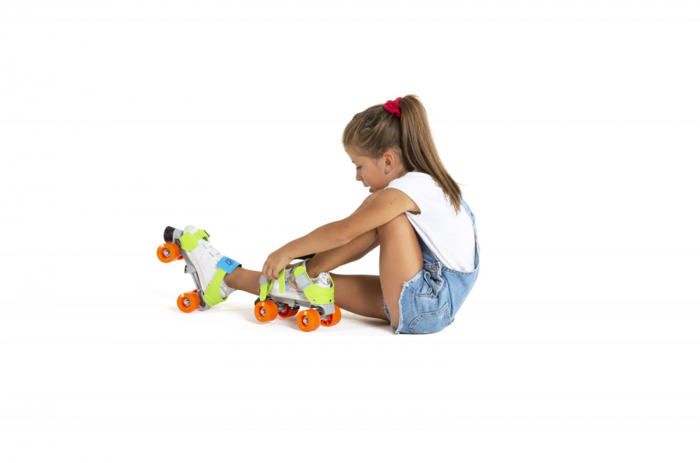 Patine Italtrike Mini Jet, reglabile 24-36, Verde - imagine 3