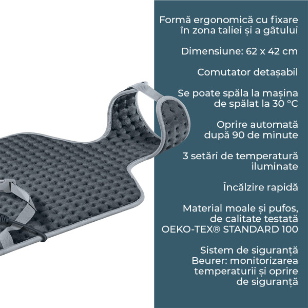 Beurer Perna Electrică Terapeutică Spate și Gât - imagine 2