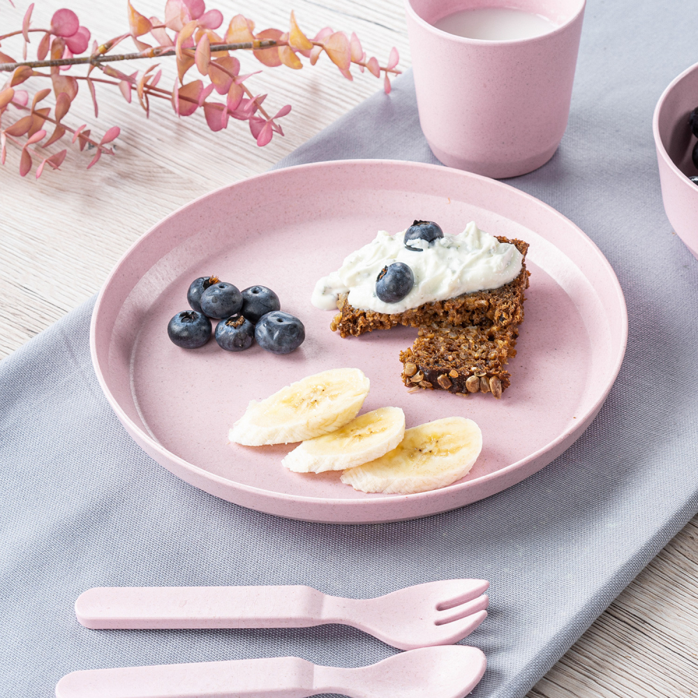 Set Farfurii Reer Growing Plate - Eco Pink - imagine 5