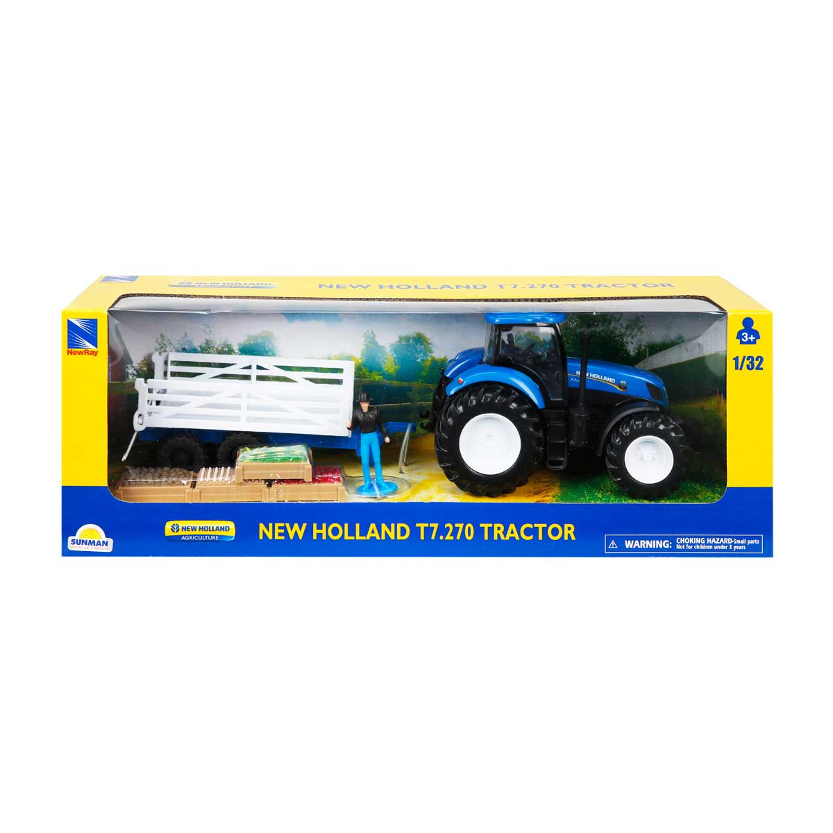 Tractor New Holland T7.270 1:32 cu Remorcă