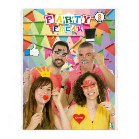 Set Photo Booth 8 Piese Atosa | Accesorii Petrecere - imagine 2