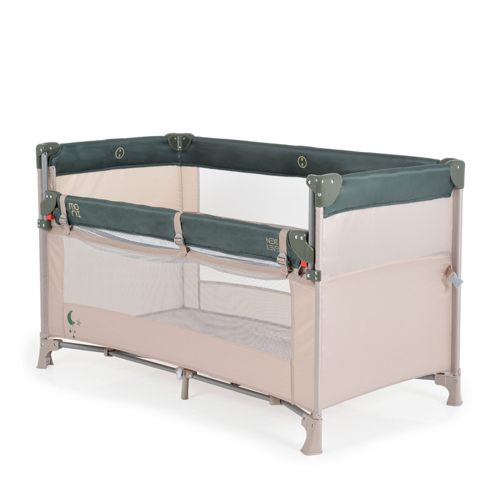 Patut Pliabil Moni Next Level Green, cu Saltea - imagine 6
