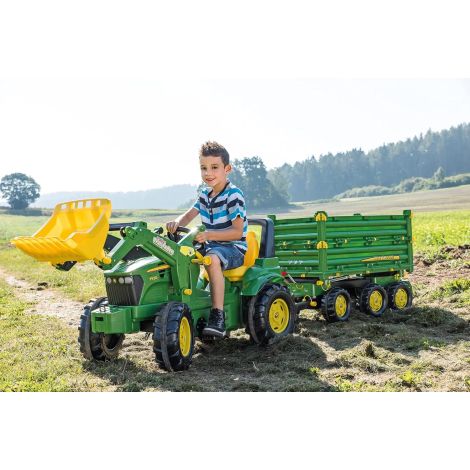 Rolly Toys John Deere Tractor cu Cupa Frontala - imagine 2