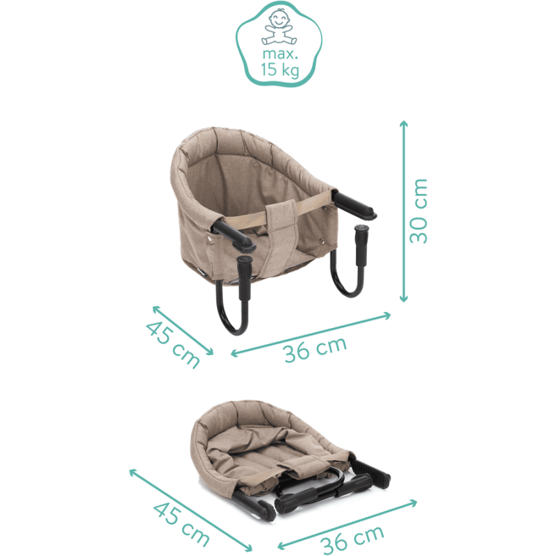 Scaunel masa Fillikid Flexi, Taupe Melange - imagine 2