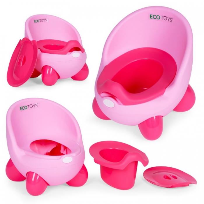 Olita Ecotoys Roz cu Insertie Detasabila
