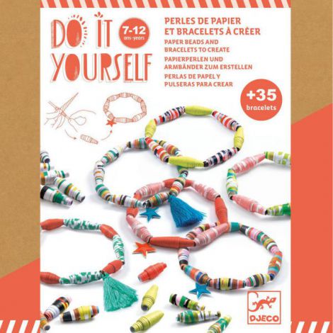 Atelier DIY Brățări Margele Hartie Djeco