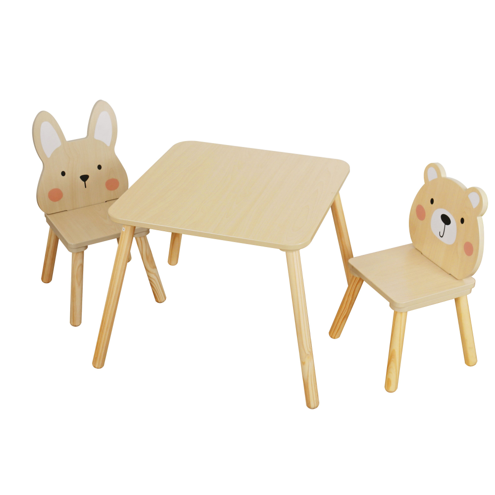 Set Masă și Scaune Copii Moni Bear & Bunny - imagine 2