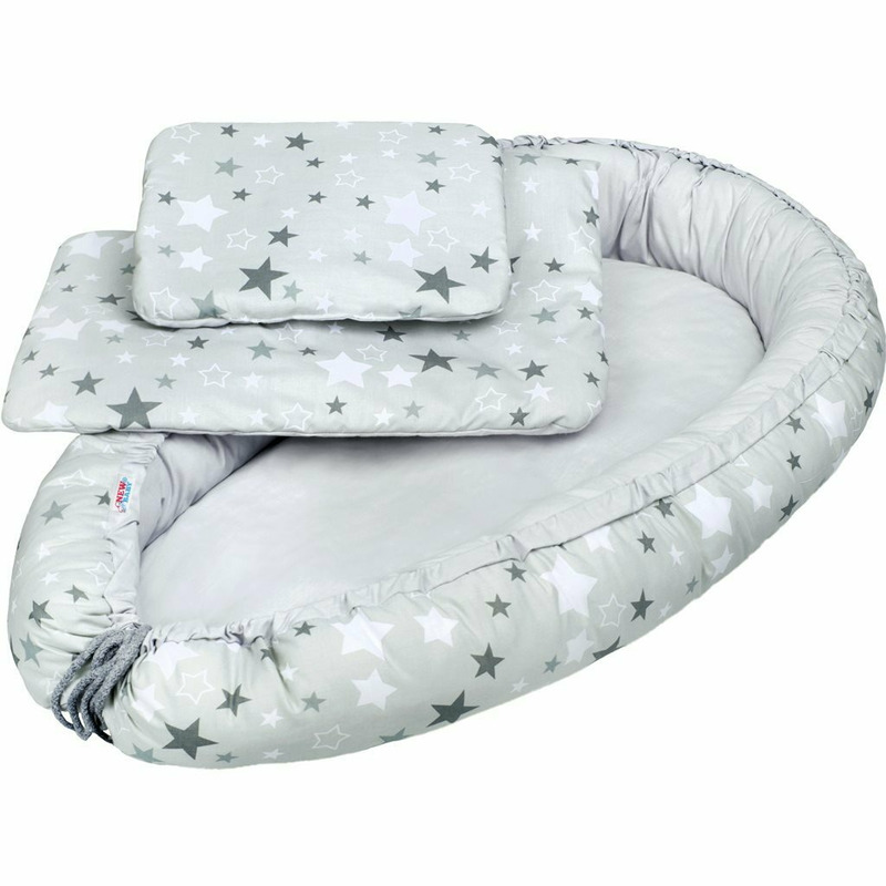 Set New Baby Baby Nest cu Păturică și Pernuță - imagine 6