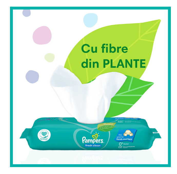 Pampers Fresh Clean 4x52 Servetele Umede Delicate - imagine 5