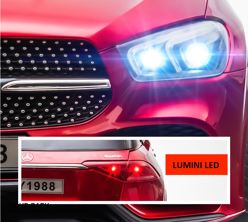Masinuta Electrica Mercedes GLE 450 AMG Pink, 90W - imagine 6