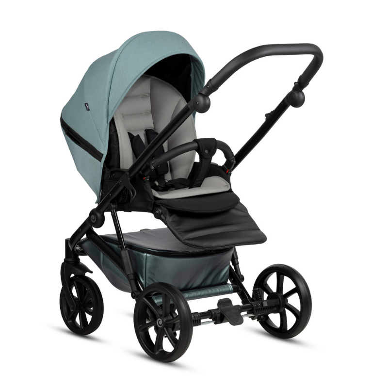 Carucior 2in1 Tutis Viva 5+ Turquoise Piele Ecologica - imagine 3