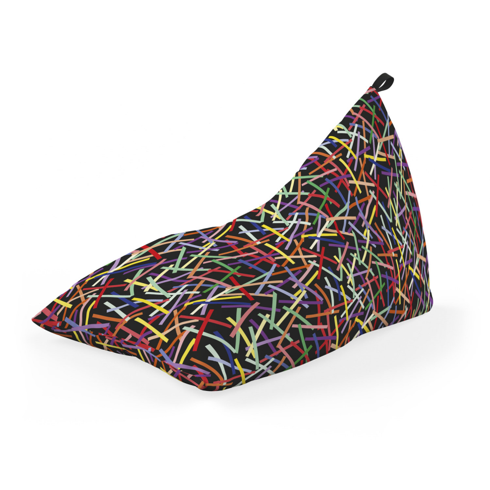 Fotoliu Puf Updeco Confetti Negru, Relaxare - imagine 5