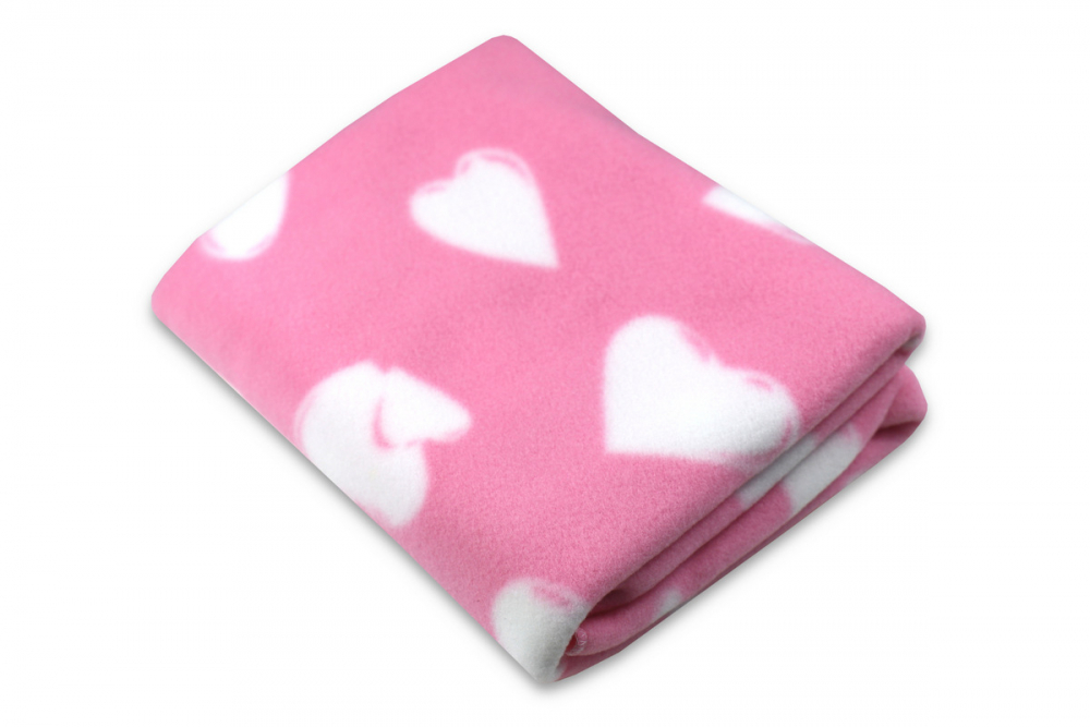 Paturica Pink Heart Egakids - Confort și Căldură - imagine 2