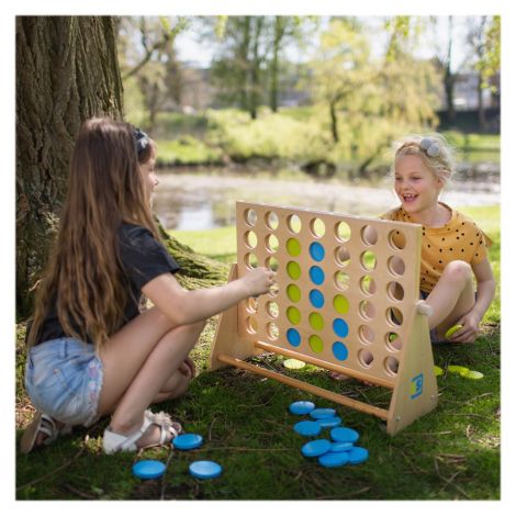 Joc 4 pe un Rand Gigant BS Toys - Lemn - imagine 4