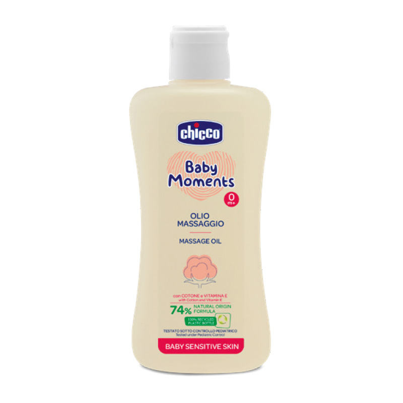 Ulei Masaj Chicco Sensitive 200ml, Pielea Bebelușului