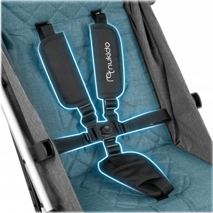 Carucior Nukido Paseo Gri - Pliere Compacta Avion - imagine 8