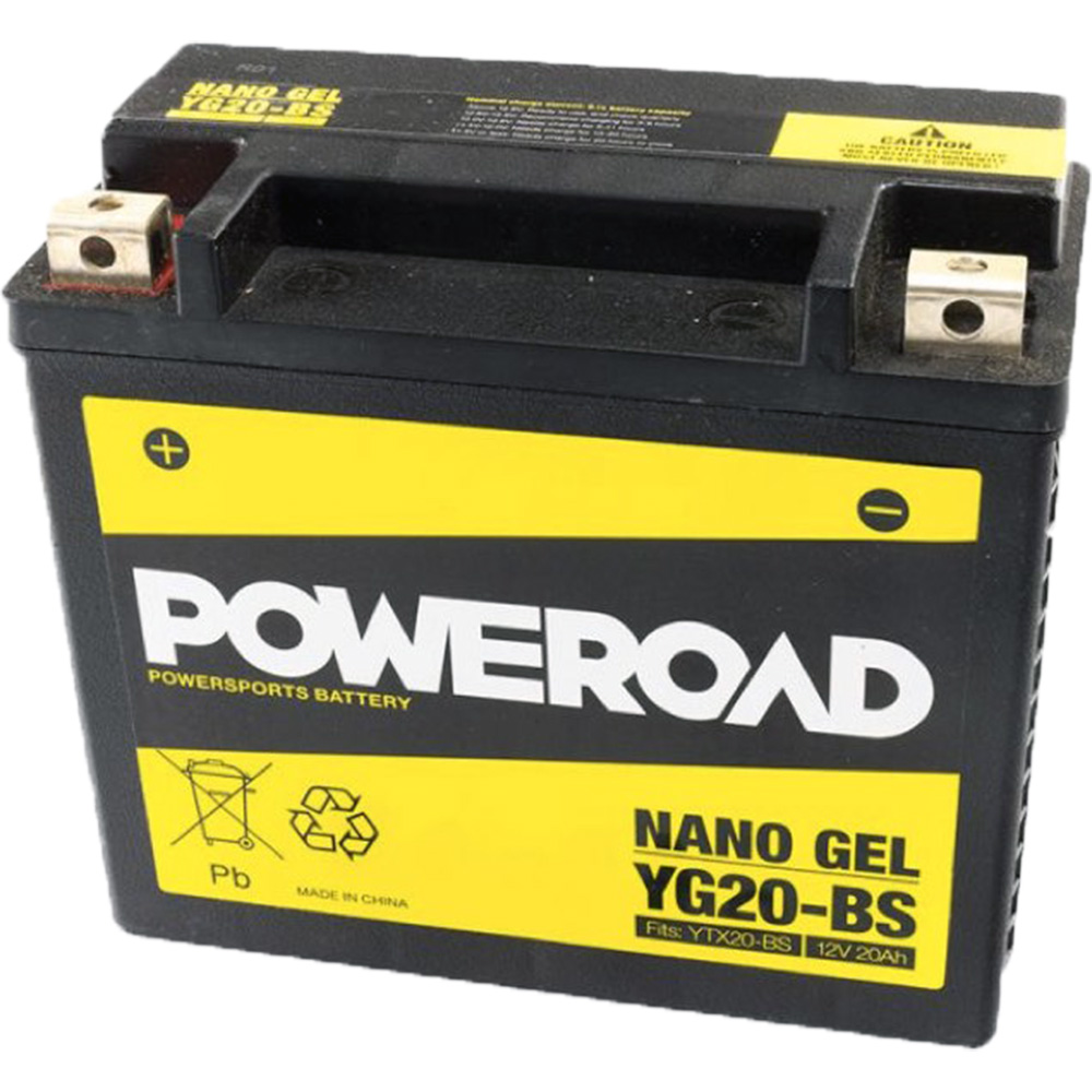Acumulator Moto GEL 12V 20Ah YUCELL YG20-BS - imagine 2