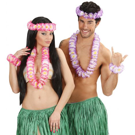 Set Hawaii Luau 4 Culori - Widmann Italia - imagine 2