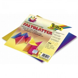 Set Hartie Origami Curcubeu 100 coli Folia Paper