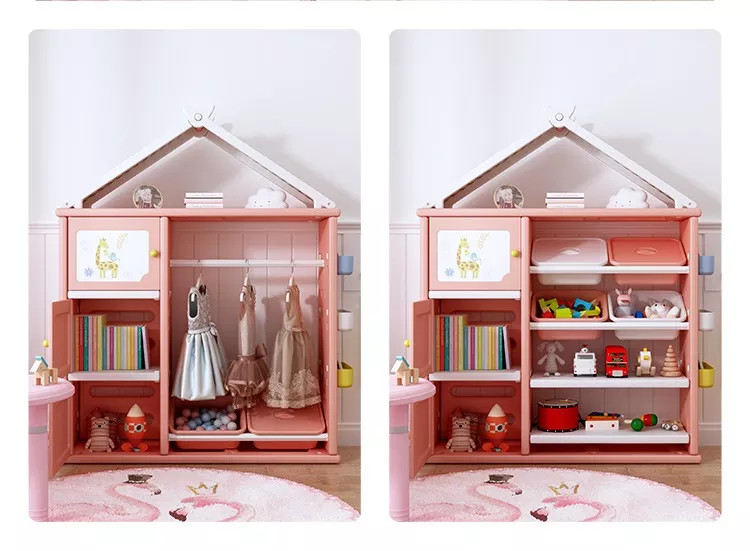 Dulap Organizator Nichiduta Happy House Pink - imagine 3