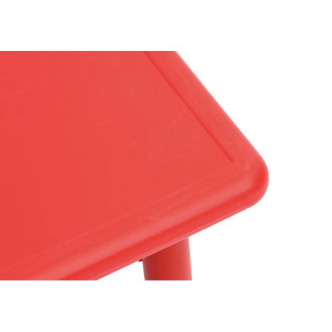 Masa Patrata Reglabila Moje Bambino, 40-60 cm, Rosu - imagine 4