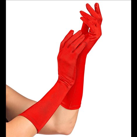 Mănuși Lycra Roșii Widmann - Accesorii Carnaval