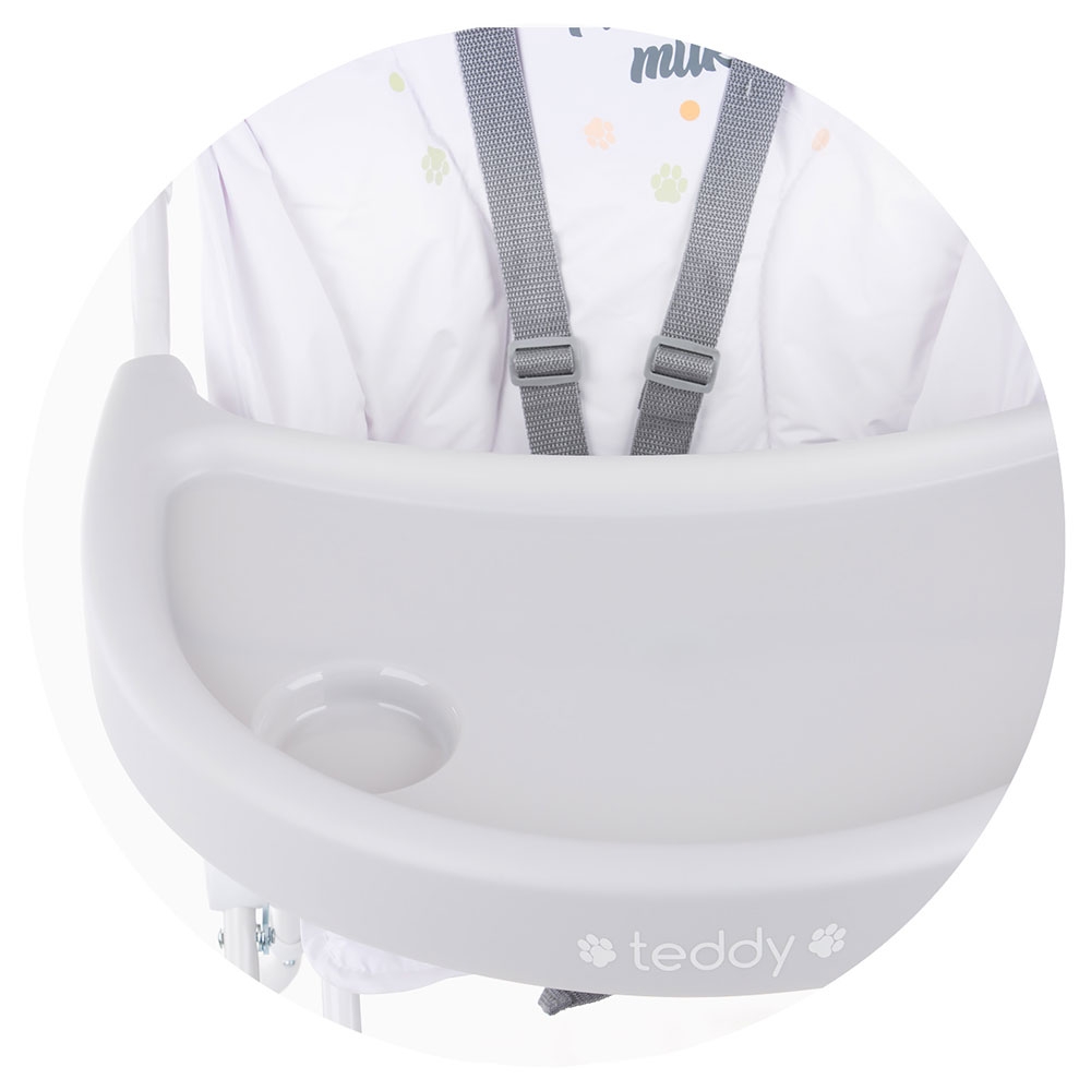 Scaun de masă Chipolino Teddy Platinum - Sigur și Confortant - imagine 4