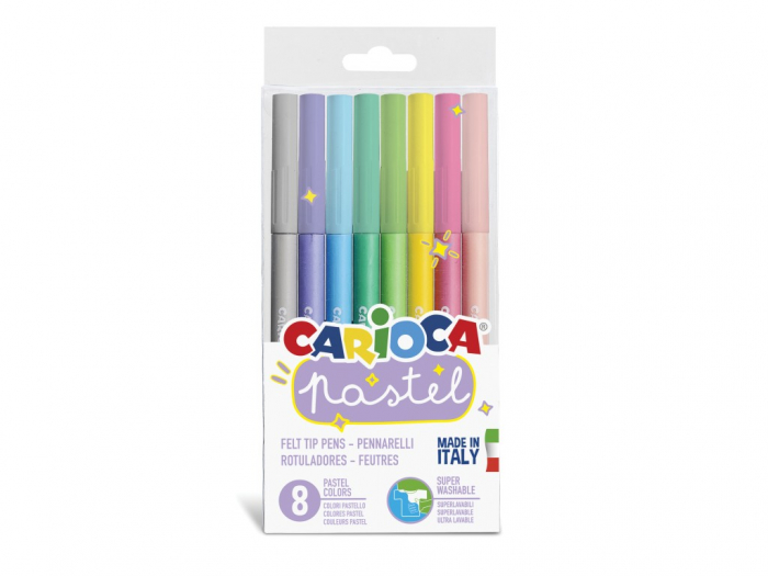 Set Carioca Pastel 8 Culori, Superlavabile