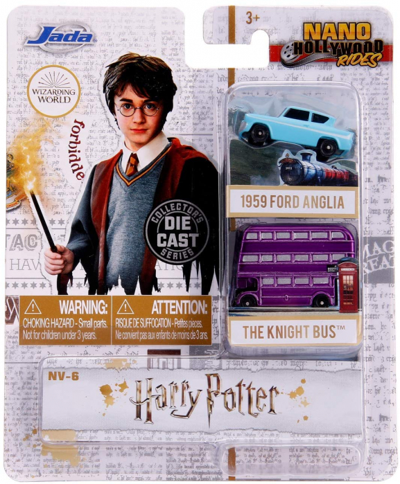 Set 2 Masinute Harry Potter: Ford Anglia si Knight Bus