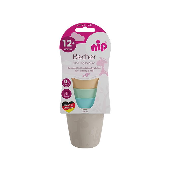 Set 4 pahare Nip, ergonomice, 12+ luni - imagine 2