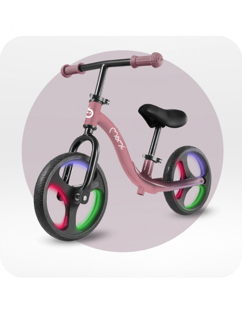Bicicleta Momi Isoka LED Pink pentru Copii - imagine 6