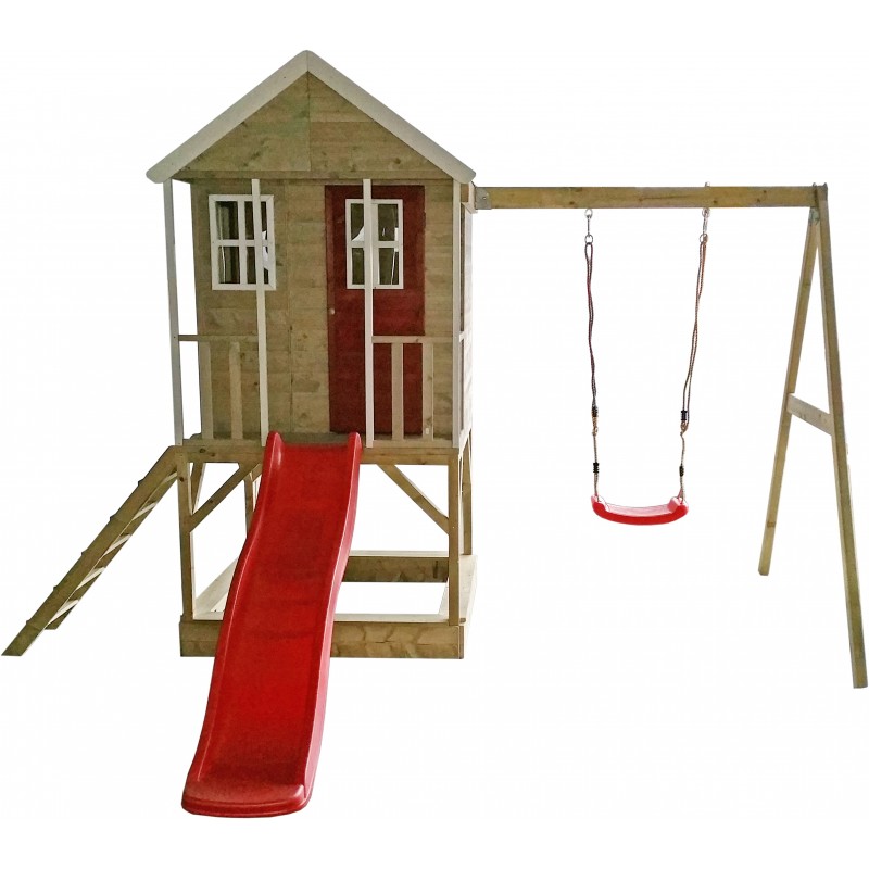 Casuta Gradina Nordic House Tobogan Leagan Wendi - imagine 4