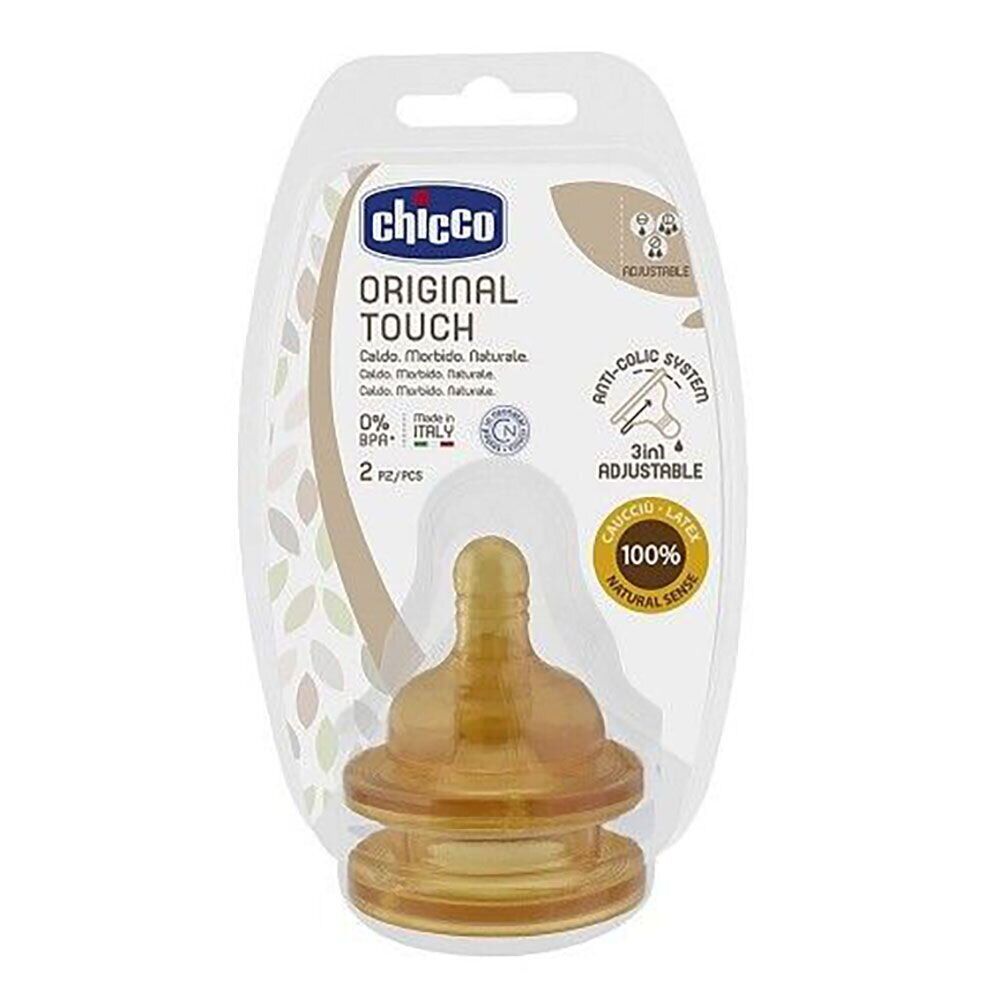 Tetina Chicco Original Touch, Cauciuc Natural, 2 luni+