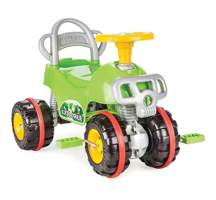 ATV Pedale Pilsan Explorer Green | 3-5 Ani - imagine 3