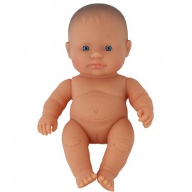 Papusa Vinil 21 cm Miniland Europeana Anatomica