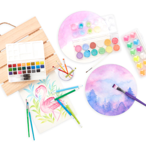 Bloc Desen Circular Acuarela Ooly Chroma Blends - imagine 2
