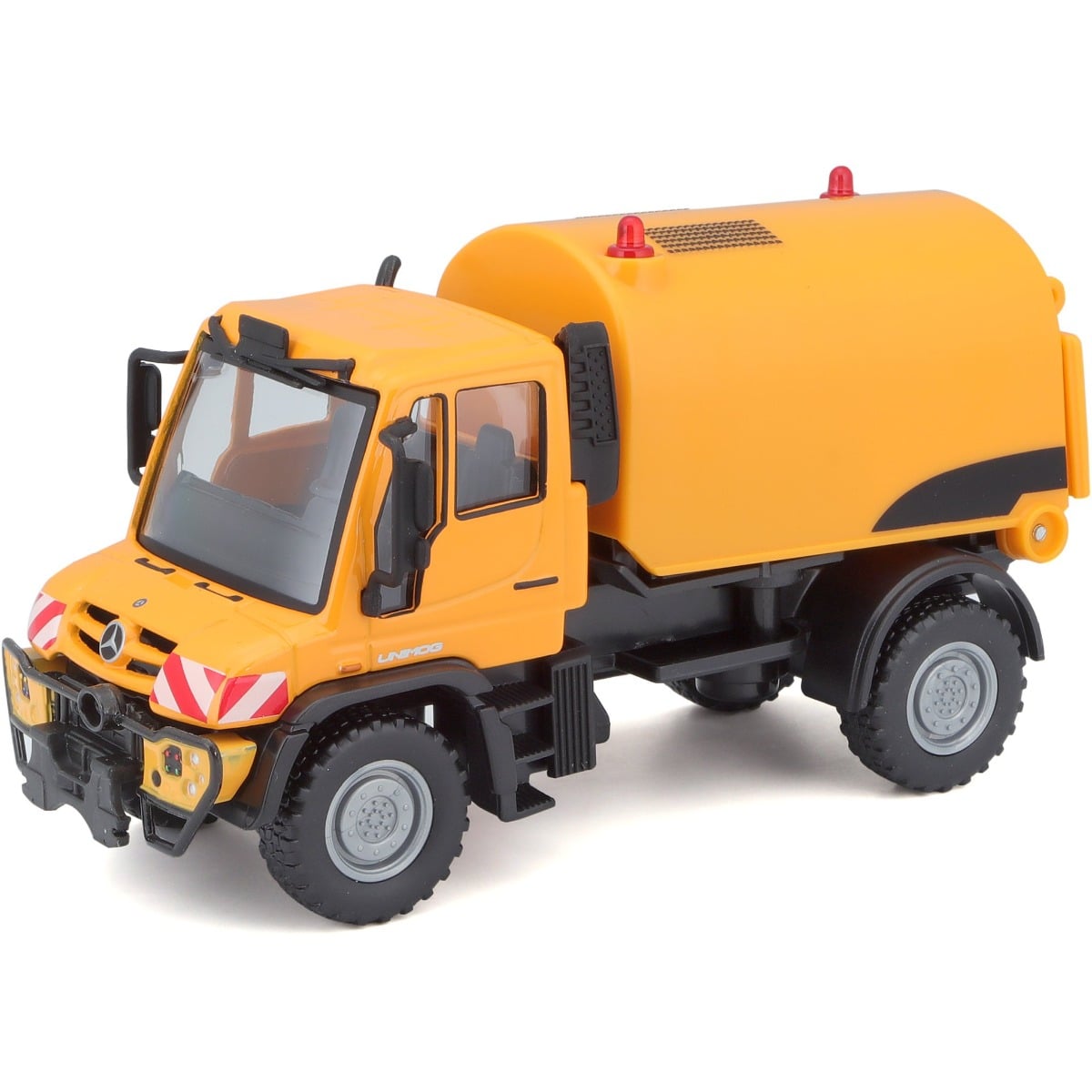 Masinuta Maisto Mercedes Unimog Portocaliu