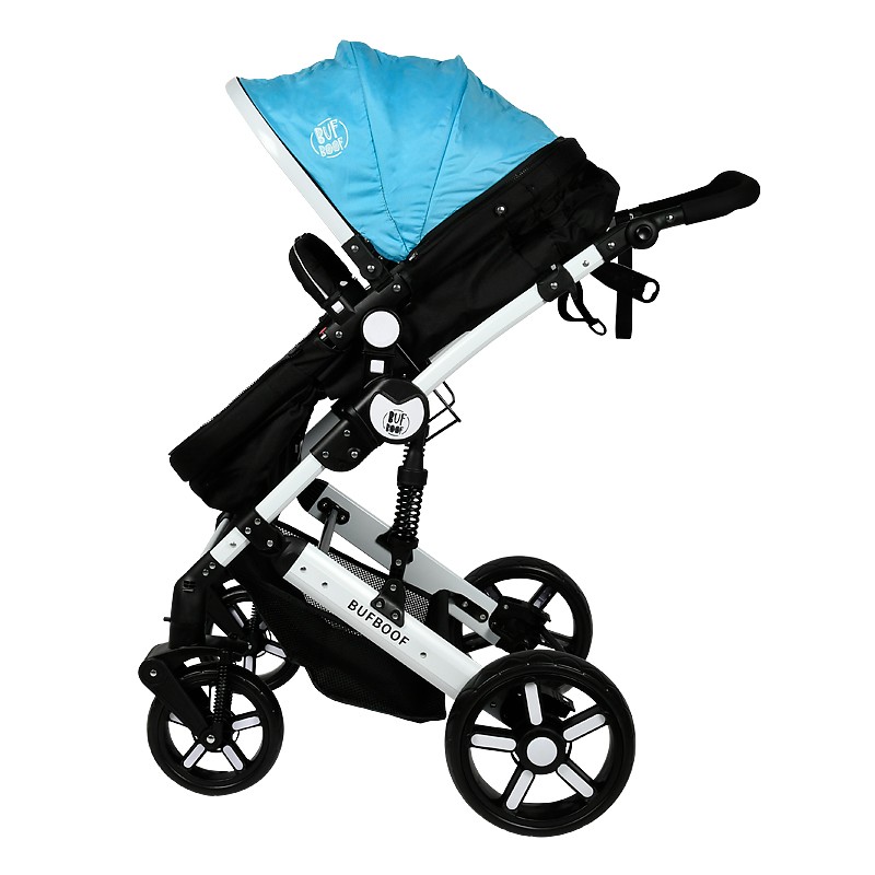 Carucior 2in1 Reversibil Buf Boof X2 Blue, Aluminiu - imagine 5
