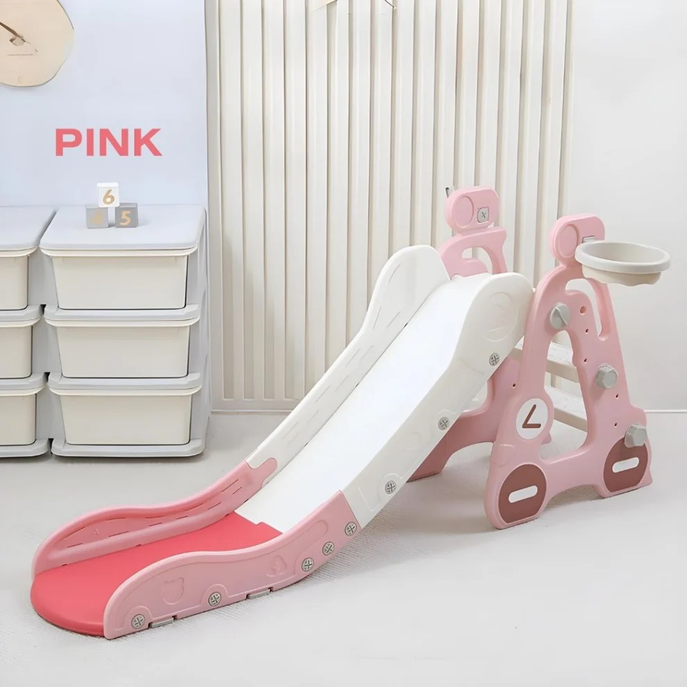 Tobogan Pink Car Nichiduta cu Baschet