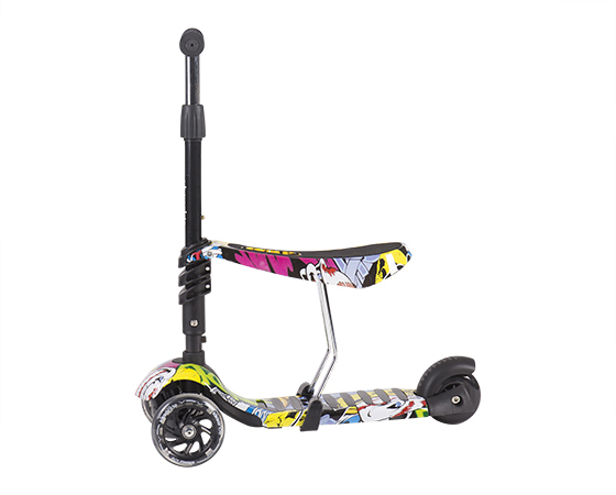 Trotineta 3 in 1 Kikkaboo Ride and Skate Train - imagine 4