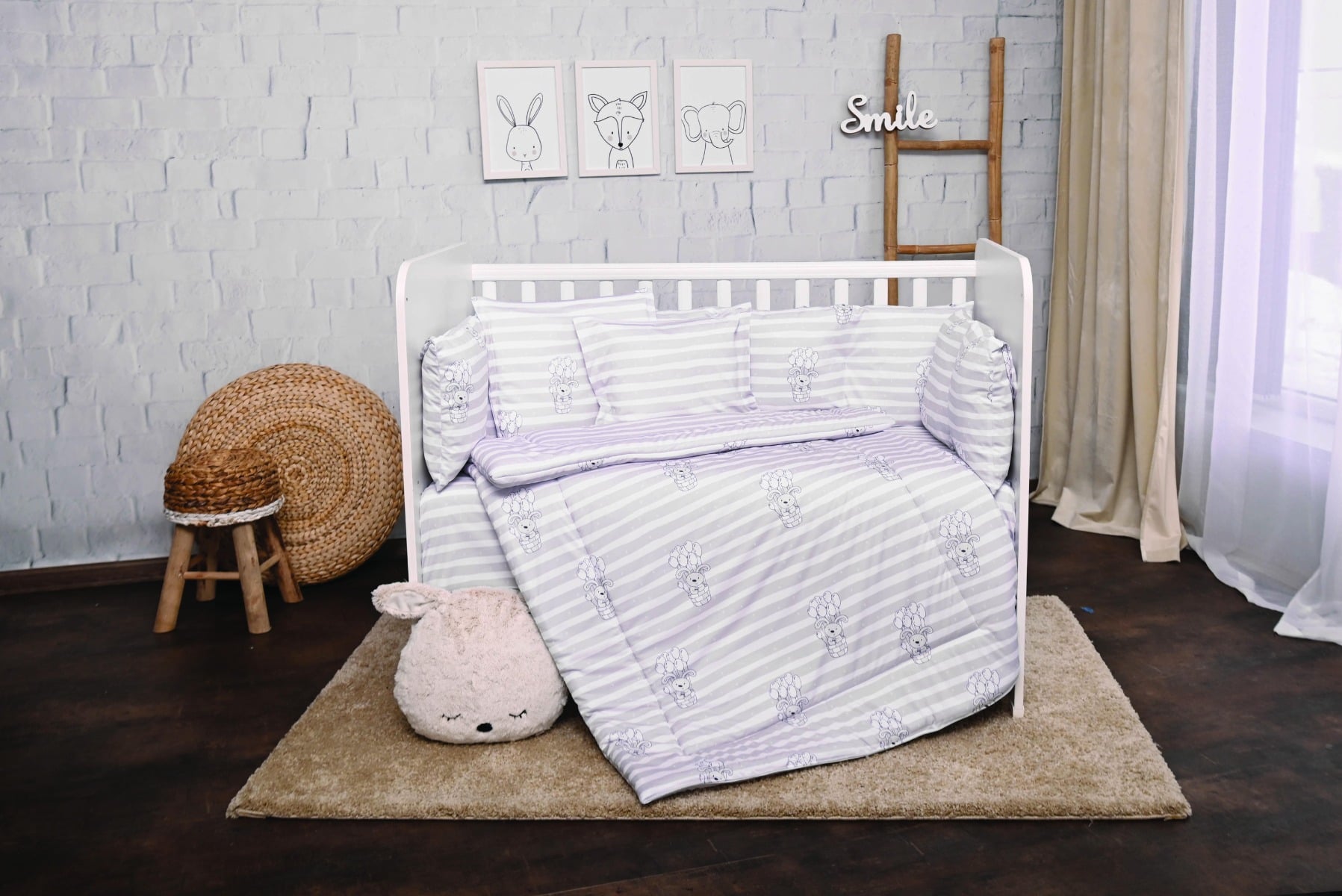 Set Lenjerie Lorelli Lily 7 Piese Bumbac Ranforce