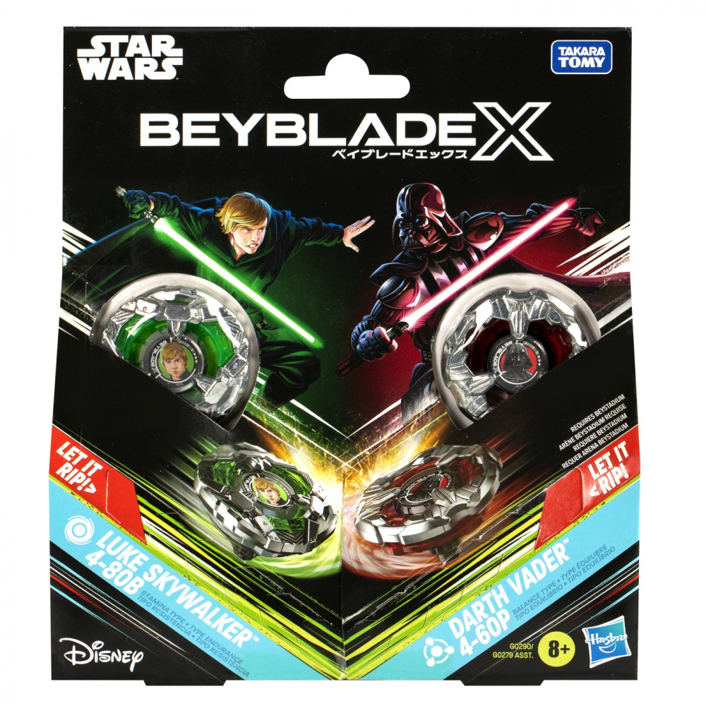 Beyblade X Star Wars Luke vs Vader Hasbro