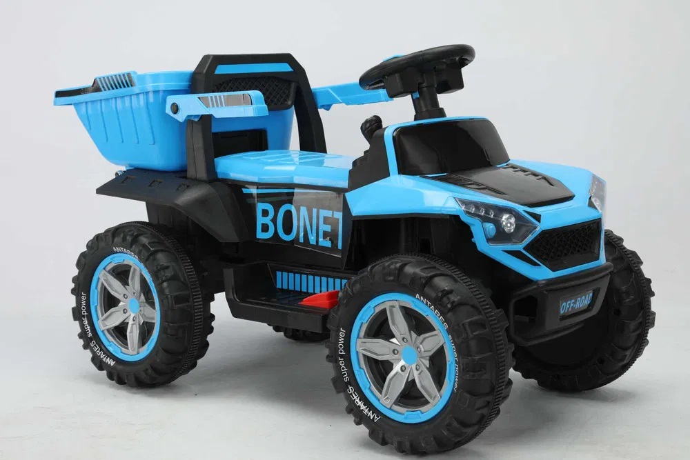 Mașinuță Electrică Nichiduta Bonet Blue cu Remorcă - imagine 2