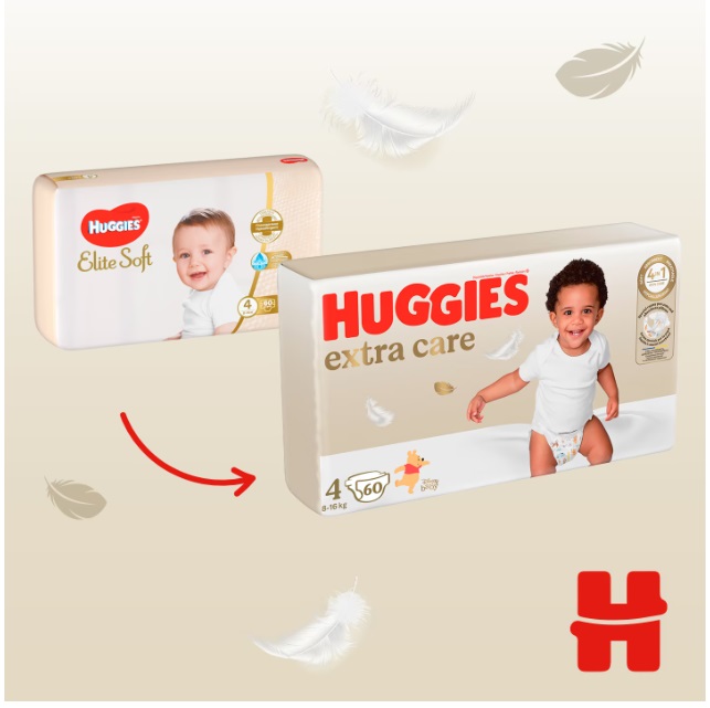 Huggies Extra Care Mega Box 120 scutece 8-16kg