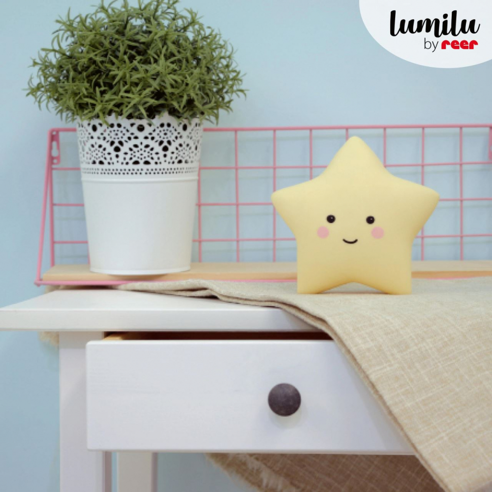 Lampa veghe Reer Stea Galbena LED Timbru - imagine 4
